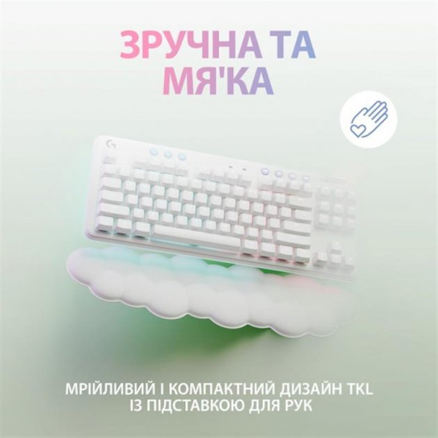 Клавіатура бездротова Logitech G715 Tactile White (920-010465) - изображение 7