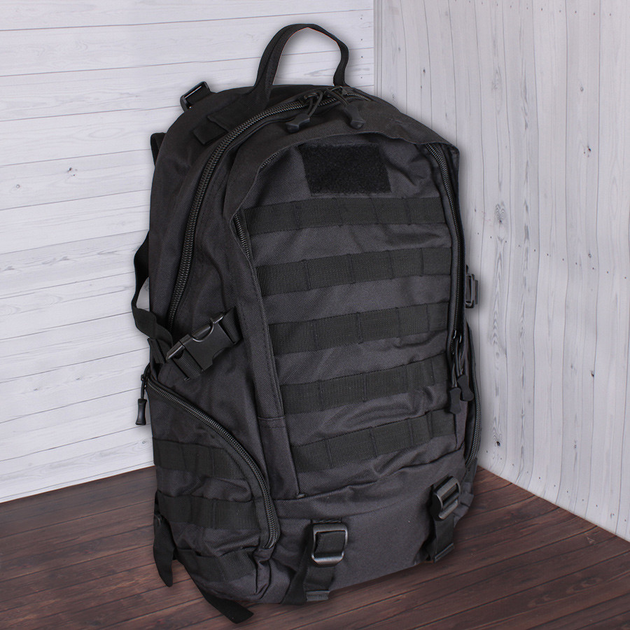 Зручний рюкзак тактичний de esse 9065-black Чорний - зображення 1