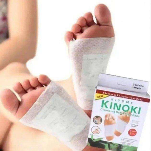 Пластырь-детокс для ступней KINOKI для выведения токсинов упаковка 10 шт - изображение 2