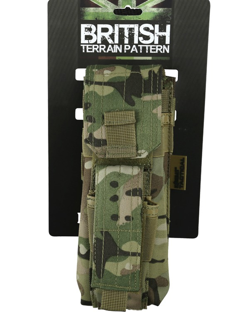 Подсумок для АК и пистолетного магазина Kombat UK Single Mag Pouch with Pistol Mag (1000-kb-smpp-btp) - изображение 1