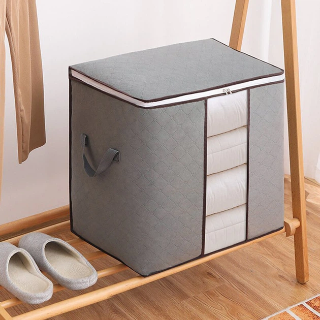 Органайзер для зберігання речей Storage Box 46 x 28 x 48 см Сірий (2000992415422) - зображення 6