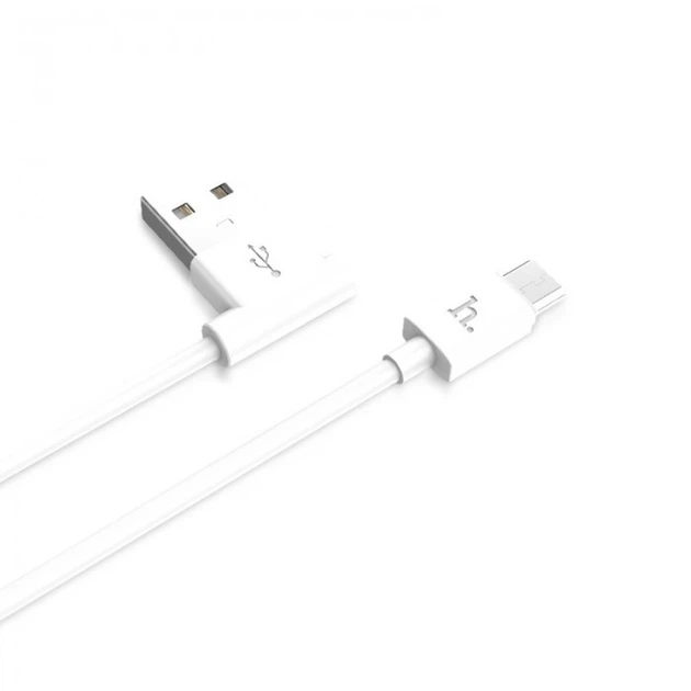 Кабель для заряджання телефону USB - micro USB HOCO UPM10 до 2.0A 1,2 м L образний для смартфонів, планшетів, Power Bank, електронних книг - зображення 4