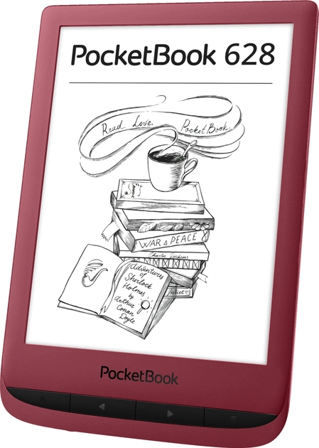 E-book PocketBook 628 Touch Lux 5 Ink Red (PB628-R-WW) - obraz 2