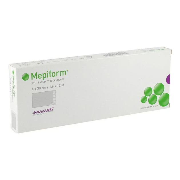 Силиконовый пластырь Мепиформ Mepiform 4x30 см 5 шт для лечения гипертрофических и келоидных рубцо - зображення 2