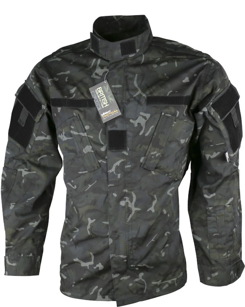 Сорочка тактична KOMBAT UK Assault Shirt ACU Style S мультікам чорний (kb-asacus-btpbl) - изображение 2