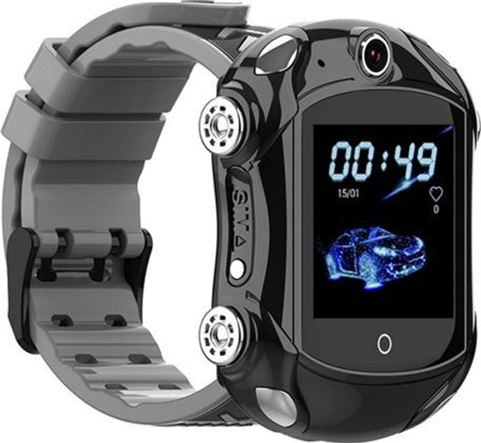 Smartwatch dla dzieci z funkcją dzwonienia GOGPS ME X01 Szary (X01BK) - obraz 1