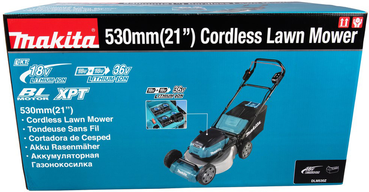 Газонокосарка Makita Black, Blue (DLM530Z) - зображення 6
