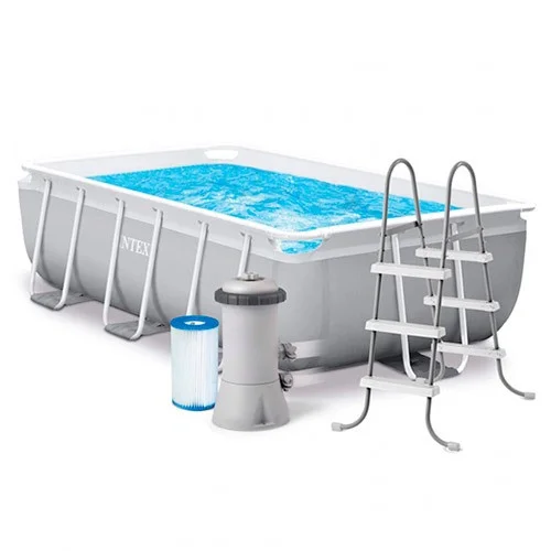 Бассейн каркасный INTEX 26784 прямоуг, 300Х175Х80 см, 3539л, фильтр-насос, лестница - изображение 2