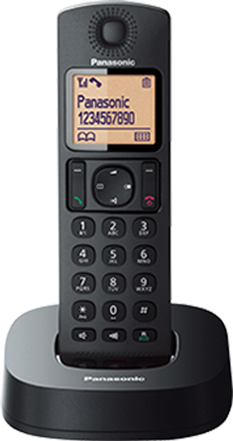 Телефон стаціонарний Panasonic KX-TGC310 PDB Black - зображення 1