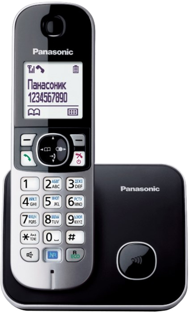 Телефон стаціонарний Panasonic KX-TG6811 PDB Black - зображення 1