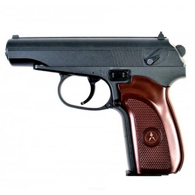 Дитячий пістолет на кульках "Макарова ПМ" Galaxy G29 спринговий метал чорний - зображення 1