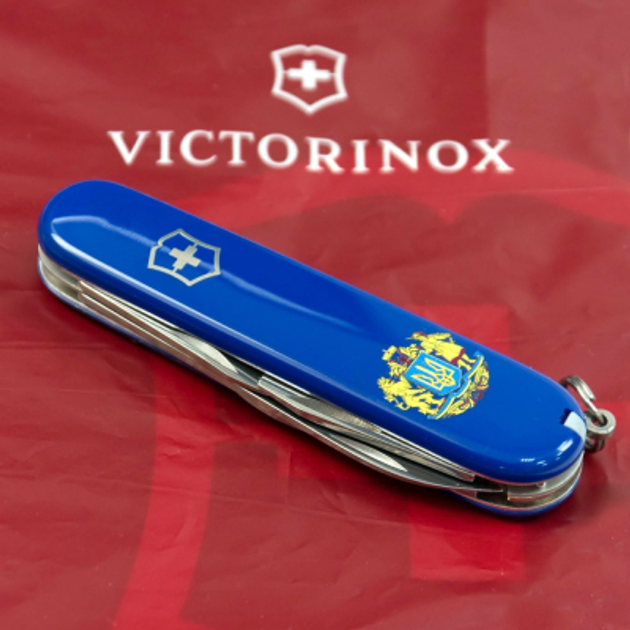 Нож Victorinox Spartan Ukraine Blue "Великий Герб України" (1.3603.2_T0400u) - изображение 2