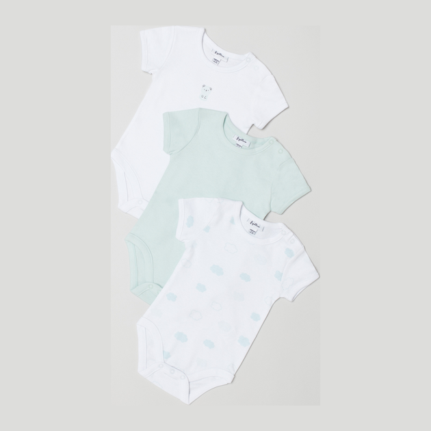 Набір дитячих боді-футболок 3 шт для дівчинки OVS 1598498 98-104 см Різнокольоровий (8052147032088) - зображення 1