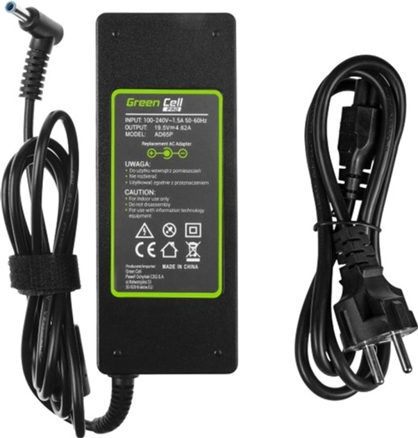 Блок живлення Green Cell для ноутбука HP 19.5V 4.62A 90W (AD65P) - зображення 3