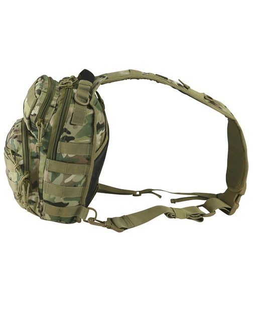 Рюкзак тактический однолямочный Kombat UK Mini Molle Recon Shoulder Bag 10л Мультикам (1000-kb-mmrsb-btp) - изображение 2