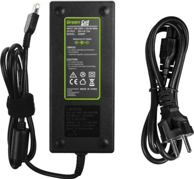 Lenovo 20V 6.75A 135W Zasilacz Green Cell (AD68P) - obraz 3