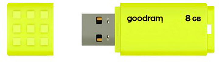 Pendrive Goodram UME2 8GB USB 2.0 Zolty (UME2-0080Y0R11) - obraz 2