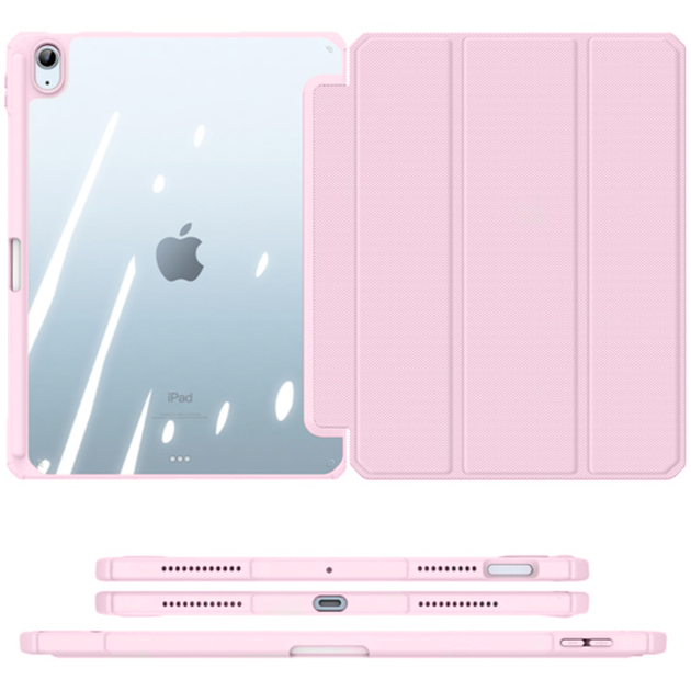Чохол-книжка, обкладинка Dux Ducis Toby Series Case With Pencil Holder for iPad Air 4/5 10.9, Pink - зображення 4
