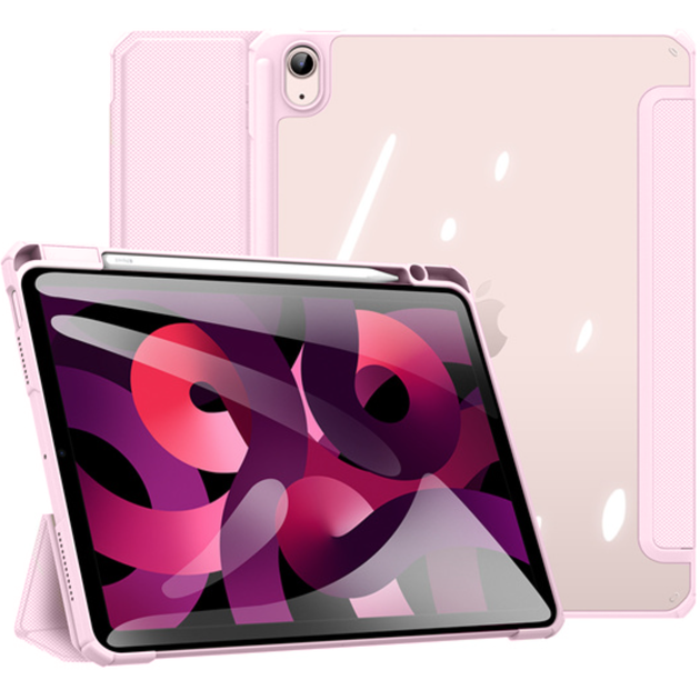 Чохол-книжка, обкладинка Dux Ducis Toby Series Case With Pencil Holder for iPad Air 4/5 10.9, Pink - зображення 5
