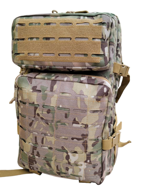 Рюкзак тактический штурмовой объем 40 лит материал CORDURA мультикам - изображение 2
