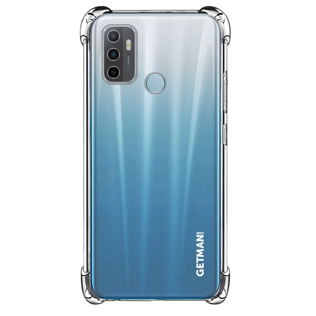 Чехол Fiji Proof для Oppo A53 бампер с усиленными бортами Transparent - изображение 2