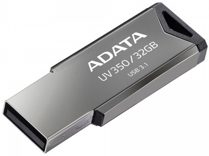 ADATA UV350 32 GB USB 3.1 metaliczny (AUV350-32G-RBK) - obraz 2