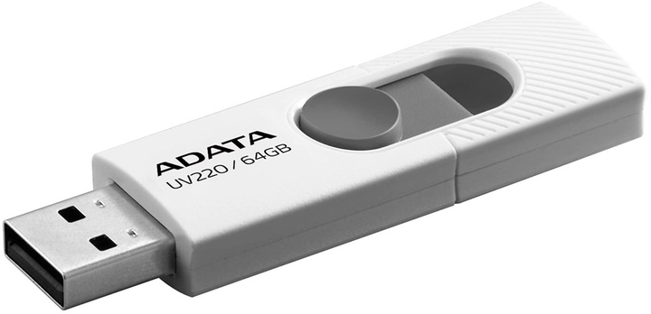 ADATA UV220 64GB USB 2.0 White (AUV220-64G-RWHGY) - зображення 2