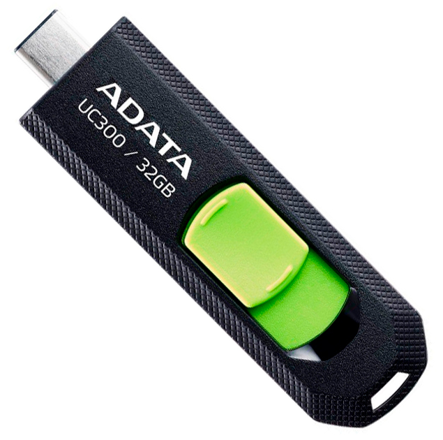 ADATA UC300 32GB Type-C Black-Green (ACHO-UC300-32G-RBK/GN) - зображення 1