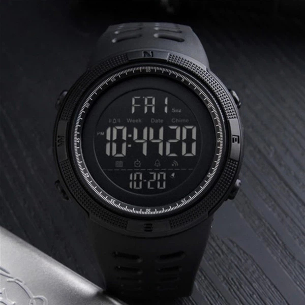 Мужские часы Skmei 1251BK all black - Фото 4 Мужские часы Skmei 1251BK all black - изображение 4