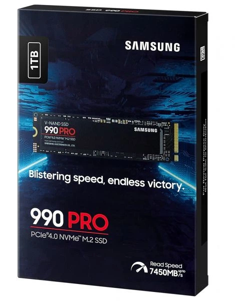 SSD накопитель Samsung 990 Pro 1Tb m.2 pci-e 4x 4.0 mlc 3-bit v-nand (mz-v9p1t0bw) - изображение 4