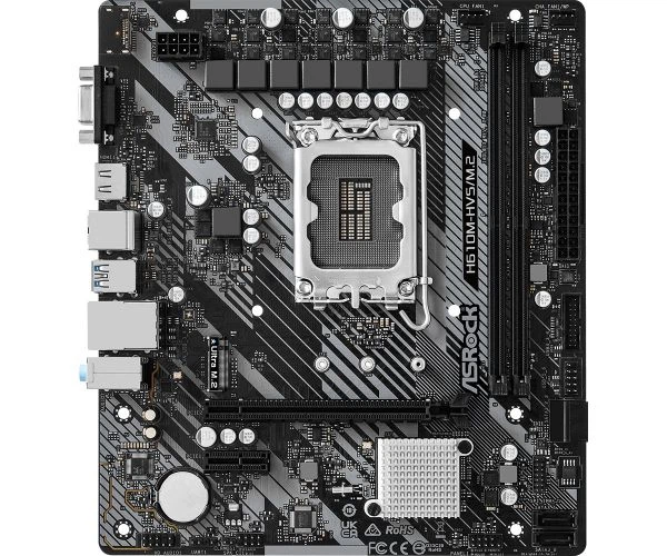 Материнська плата asrock h610m-hvs/m.2 r2.0 - изображение 2