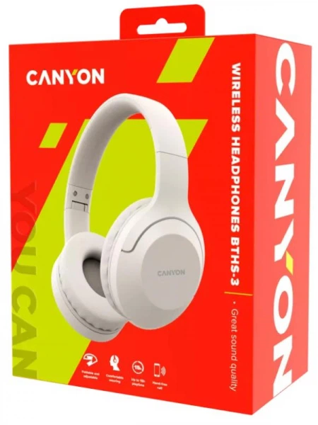 Наушники Canyon bths-3 Beige (cns-cbths3be) - Фото 5 Наушники Canyon bths-3 Beige (cns-cbths3be) - изображение 5