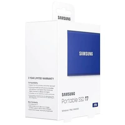 SSD накопитель Samsung t7 Indigo Blue 2tb usb 3.2 (mu-pc2t0h/ww) - Фото 9 SSD накопитель Samsung t7 Indigo Blue 2tb usb 3.2 (mu-pc2t0h/ww) - изображение 9