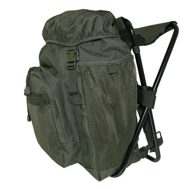 Рюкзак з розкладним стільцем 20л MIL-TEC Olive 14059001 - зображення 1