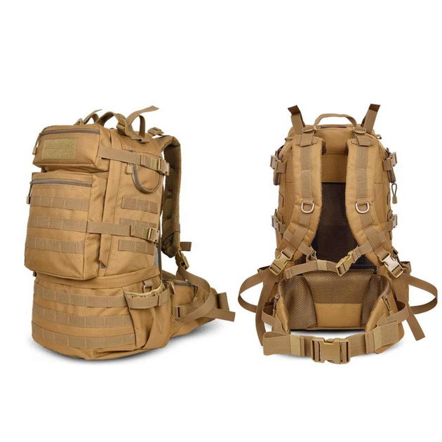 Рюкзак тактический штурмовой (до 45л) текстильный темно-зеленый камуфляж 52*32*22см TB-PACK-2 - изображение 2