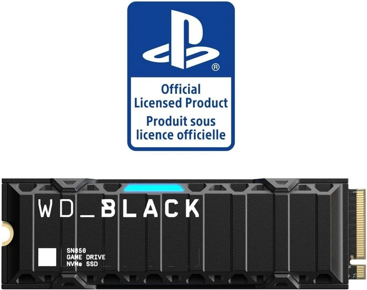 Накопитель SSD для PS5 WD_BLACK 2TB SN850 NVMe SSD for PS5 Gen4, M