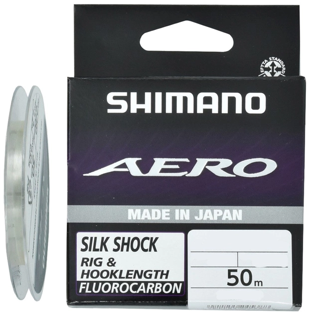 Флюорокарбон Shimano Aero Silk Shock Fluoro Rig/Hooklength 50m 0.255mm 5.35kg (1013-2266.58.65) - Фото 1 Флюорокарбон Shimano Aero Silk Shock Fluoro Rig/Hooklength 50m 0.255mm 5.35kg (1013-2266.58.65) - изображение 1