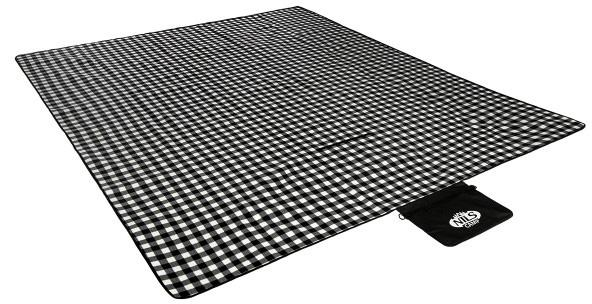 Koc piknikowy NILS CAMP NC2310 Czarno-biały 300x200 cm (15-05-210) - obraz 1