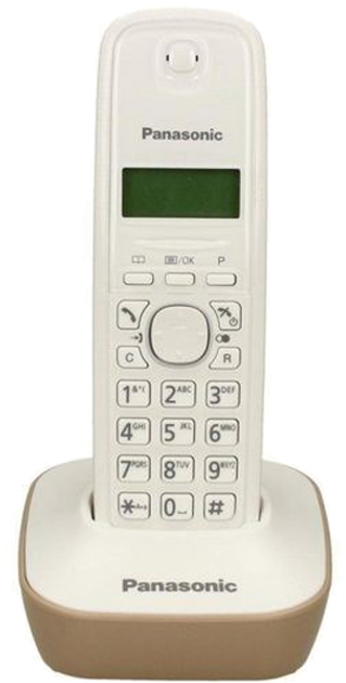 Телефон стаціонарний Panasonic KX-TG1611 PDJ Beige - зображення 1