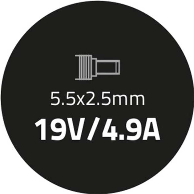 Zasilacz Qoltec do laptopa Asus 19V 4,74-4,9A 90W (5,5x2,5) (50075,90W) - obraz 3