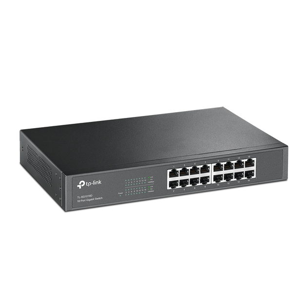 Коммутатор гигабитный TP-Link TL-SG1016D 16xRJ-45 10/100/1000 - Фото 2 Коммутатор гигабитный TP-Link TL-SG1016D 16xRJ-45 10/100/1000 - изображение 2