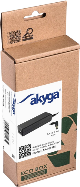 Zasilacz Akyga do laptopa Compaq, HP 19V 4,74A 90W (7,4x5) (AK-ND-04) - obraz 6