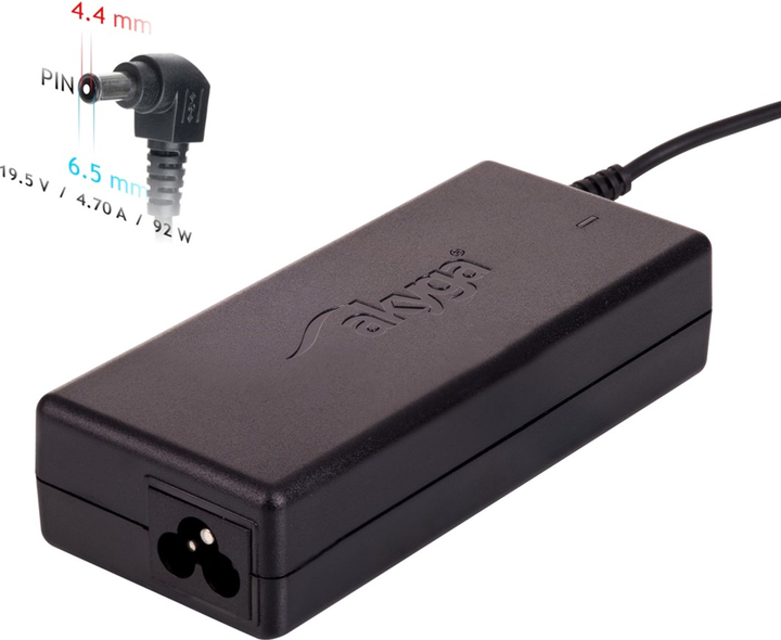 Блок живлення Akyga для ноутбука Sony 19.5V 4.7A 92W (6.5x4.4) (AK-ND-20) - зображення 3