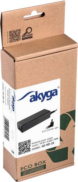 Zasilacz Akyga do laptopa Compaq, HP 19.5V 4.62A 90W (4.5x3) (AK-ND-26) - obraz 6