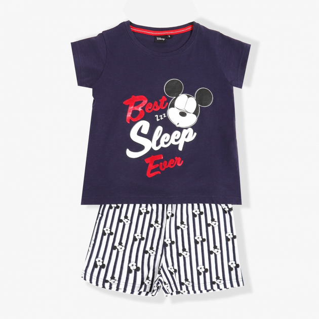 Piżama damska z szortami i krótkim rękawem Admas Disney 60508 XL Granatowa (8433623647604) - obraz 6
