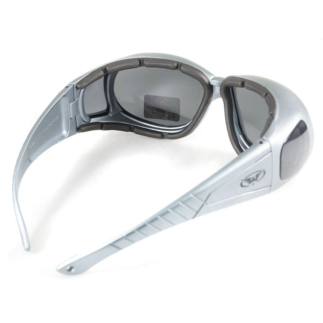 Окуляри Global Vision Outfitter Metallic (gray) чорні у сірій оправі - зображення 1