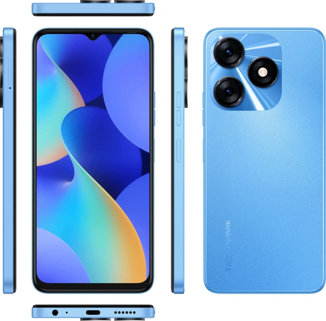 Смартфон Tecno Spark 10 (KI5q) 8/128GB NFC Dual Sim Meta Blue (4895180797743) - изображение 5