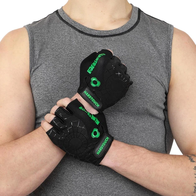 Перчатки для фитнеса перчатки спортивные Zelart Hard Touch Fit 9499 размер M Black-Green - Фото 7 Перчатки для фитнеса перчатки спортивные Zelart Hard Touch Fit 9499 размер M Black-Green - изображение 7