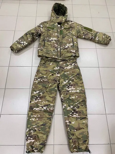 Тактичний костюм мультикам зимовий softshell, костюм мультикам тактичний військовий, зимова форма мультикам L - зображення 1