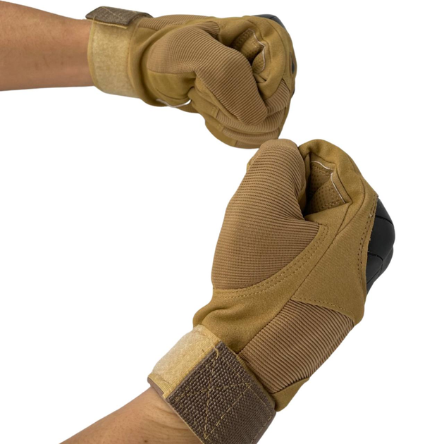 Тактичні рукавиці розмір XL койот - зображення 2